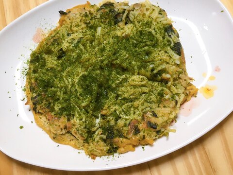 【幼児食】ほうれん草入り広島焼き